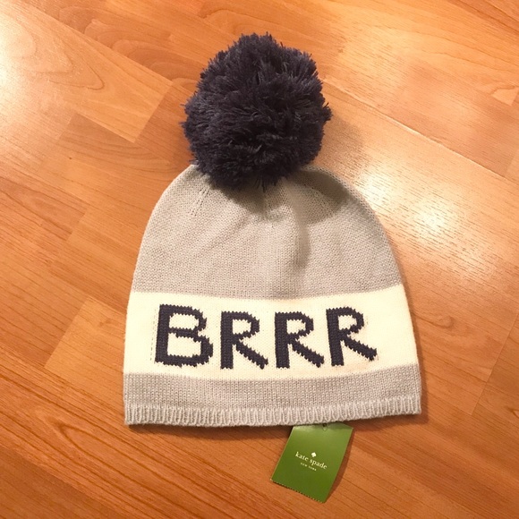 NWT Kate Spade Brrr Beanie Hat - Picture 2 of 4